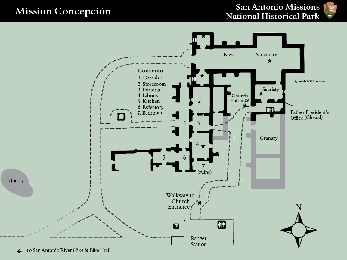 Map of Mission Concepción