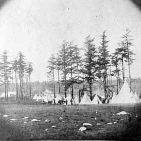 The third camp, established Lt.Col. Silas Casey.