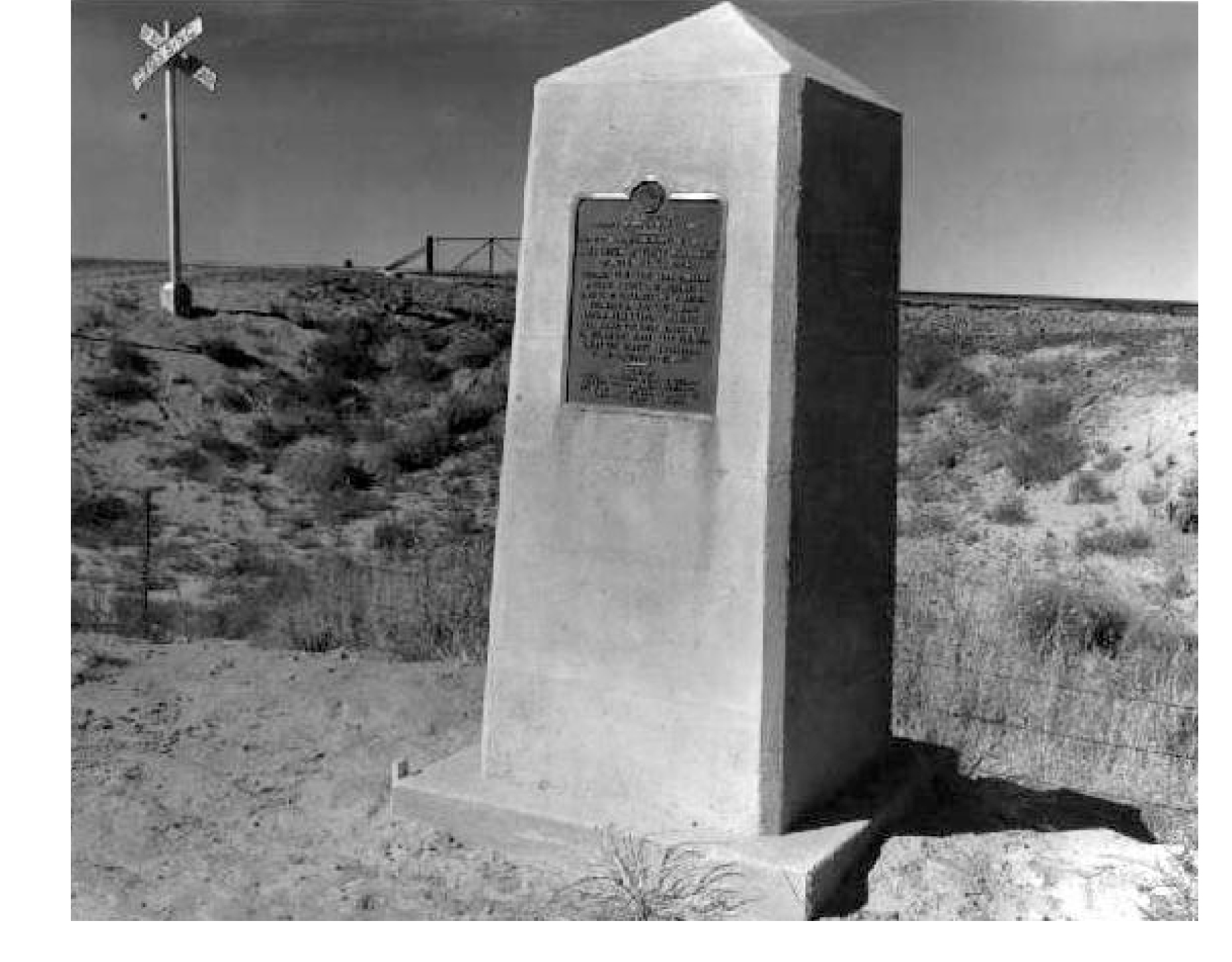 1950s marker placed by the Colorado Historical Society and the community at Sand Creek Massacre NHS