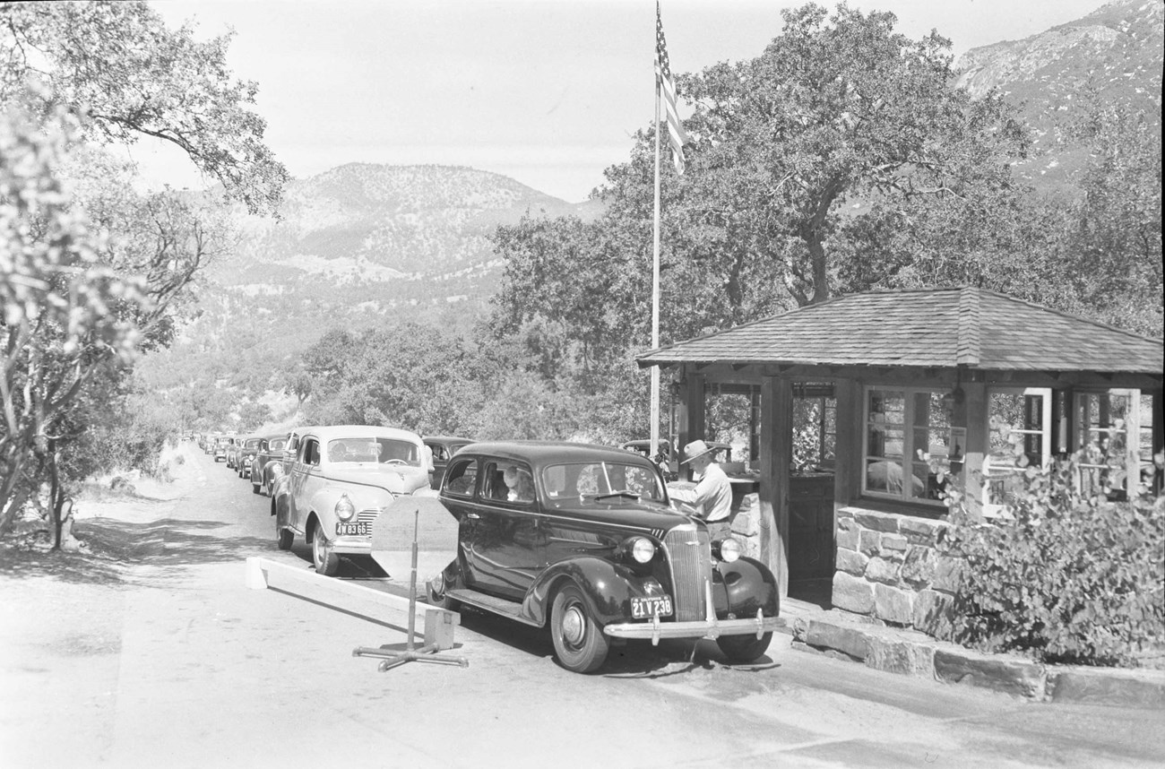 Historic Photo of the Ash Moutain Entrance Station - date unknown