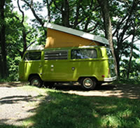 Campsite at Big Meadows Campground.