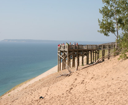 Lake Michigan Overlook, Stop #9 along the Pierce Stocking Scenic Drive.