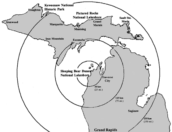 Map of Michigan
