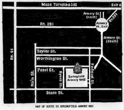 map to Springfield Armory NHS