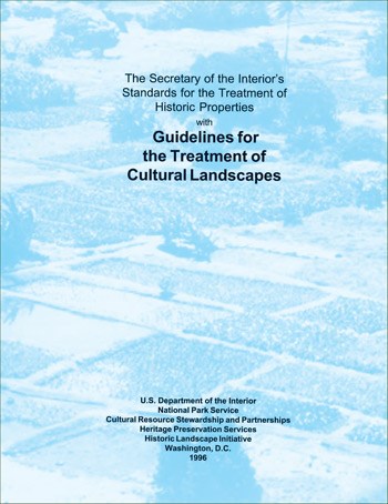 Report cover for "Guidelines for the Treatment of Cultural Landscapes"