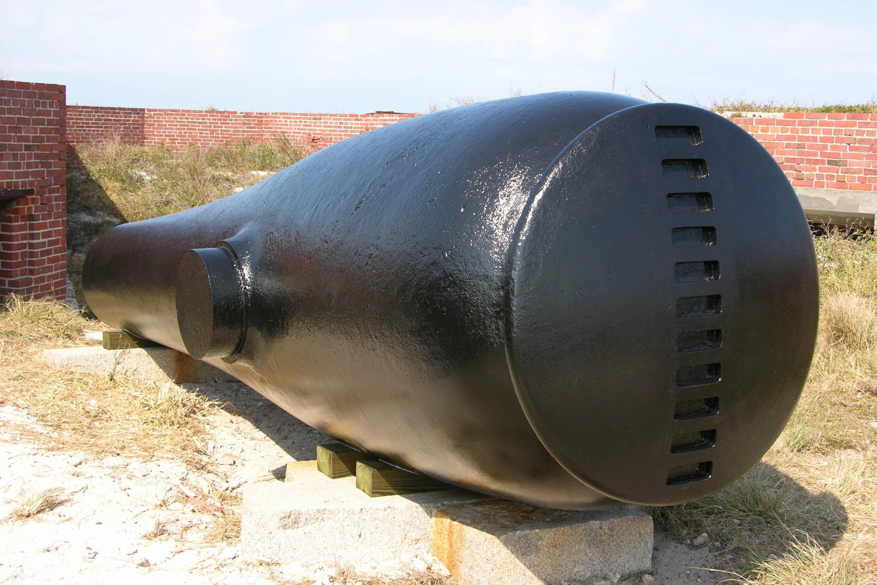 15-inch Rodman gun, after treatment (EVER 4579)