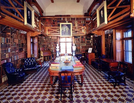 Stone Library, containing the books from four generations of the Adams Family.