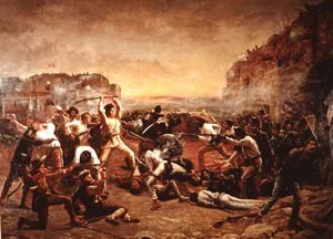 Painting Fall of the Alamo