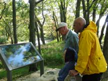 viewing the waysides at the Bottomland Trail viewing the waysides at the Bottomland Trail
