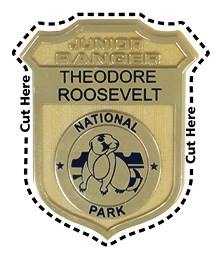 Template to cut out junior ranger badge.
