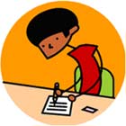 Clipart of kid doing an activity