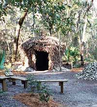 Replica Timucuan hut at Fort Caroline
