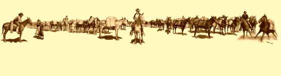 Mule packers on the Anza Expedition