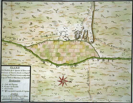1767 Map of Tubac