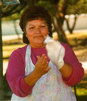 Hilda Alegria, tortilla maker