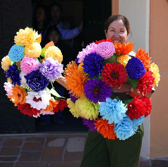 Mexican paper flowers