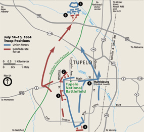 Though July 14th is the date of the battle, there was significant fighting on July 15, 1864 too.