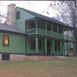 Close-up of the main house.