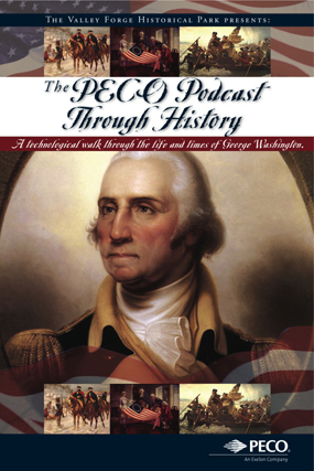 PECO Podcast Through History Logo with George Washington