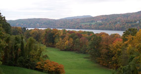 View of Hudson River looking South, from the Vanderbilt Mansion