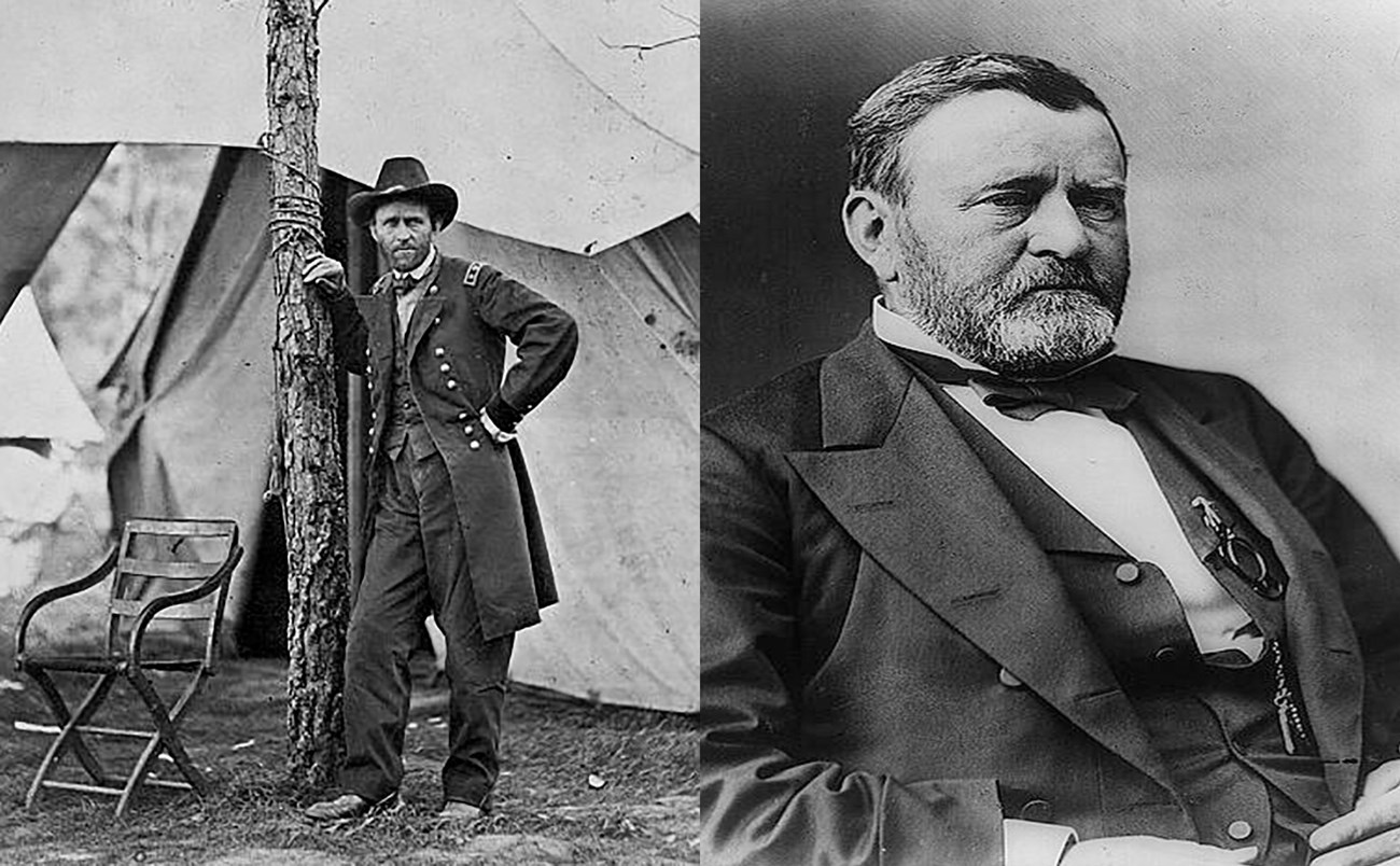 Two images of Ulysses S Grant