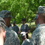 Ranger Ezersky and soldiers from Ft. Sill