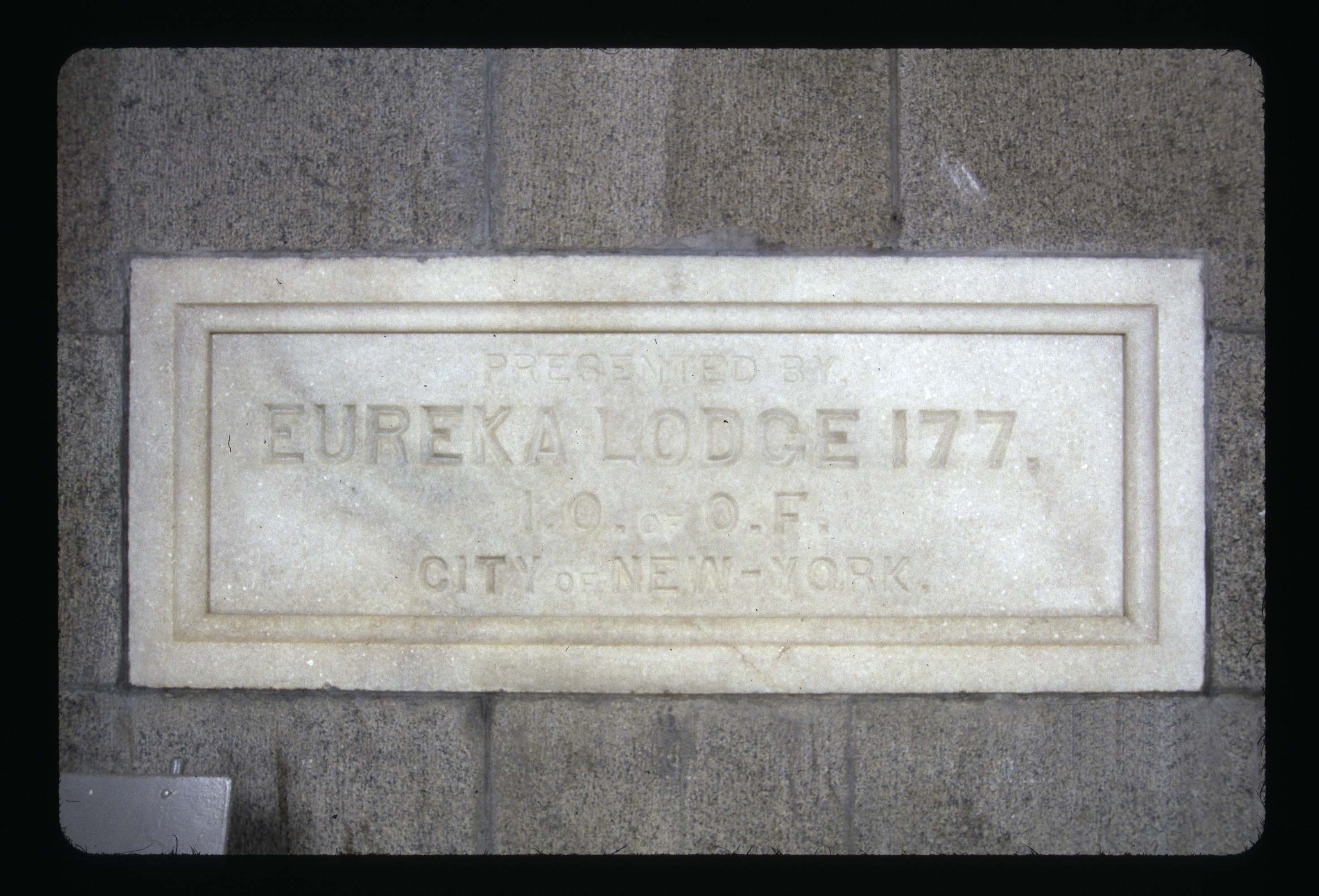 IOOF Eureka Lodge 177 City of New York