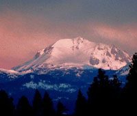 Mt. Lassen in winter.