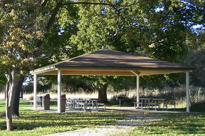 View of picnic area.