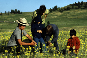 Ranger with Family on a Hike