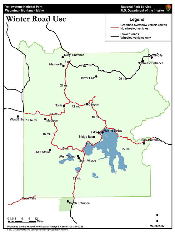Road Map for 2007-2008 Winter Use