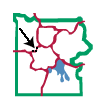 Map of Yellowstone showing where road construction will take place.