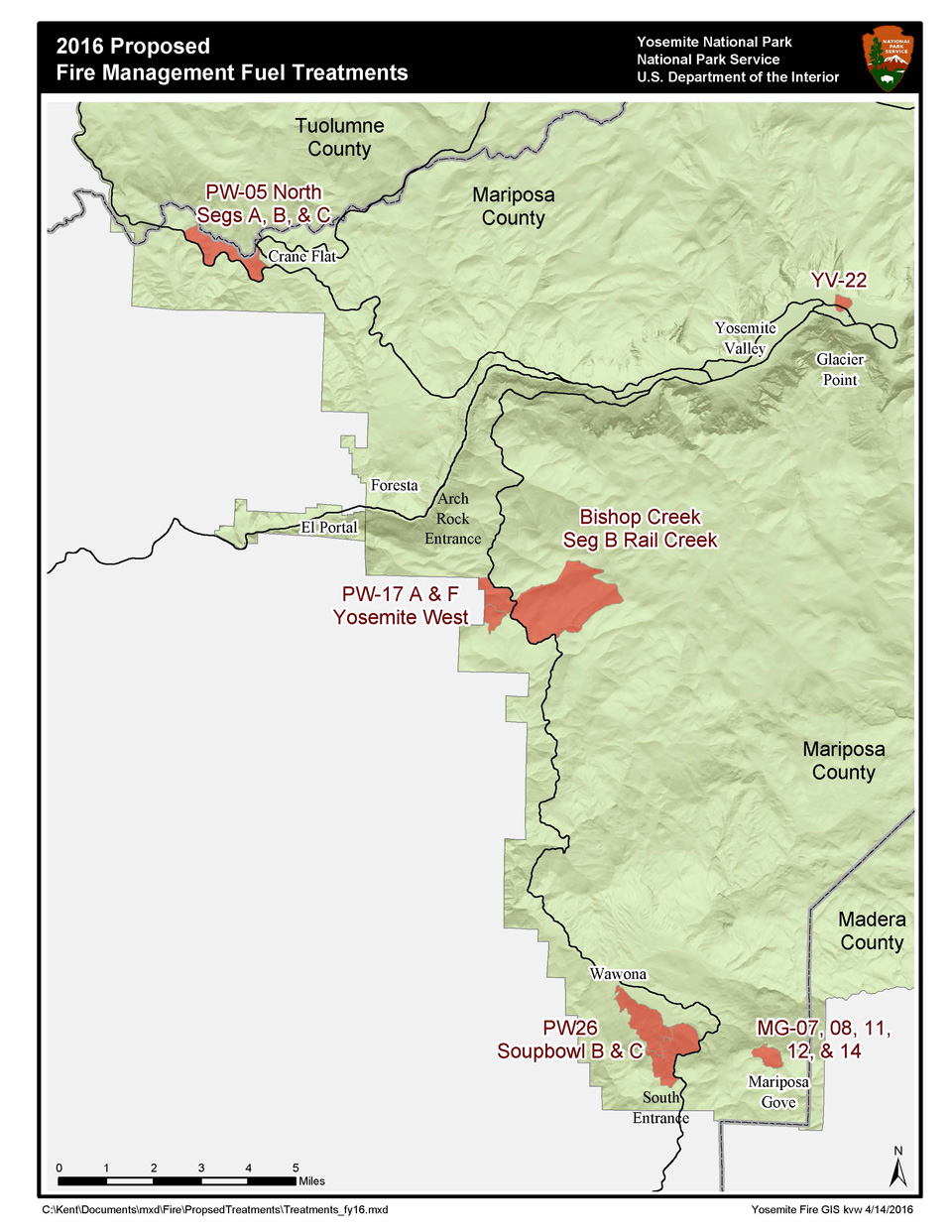 2016 proposed fire and fuels treatment map