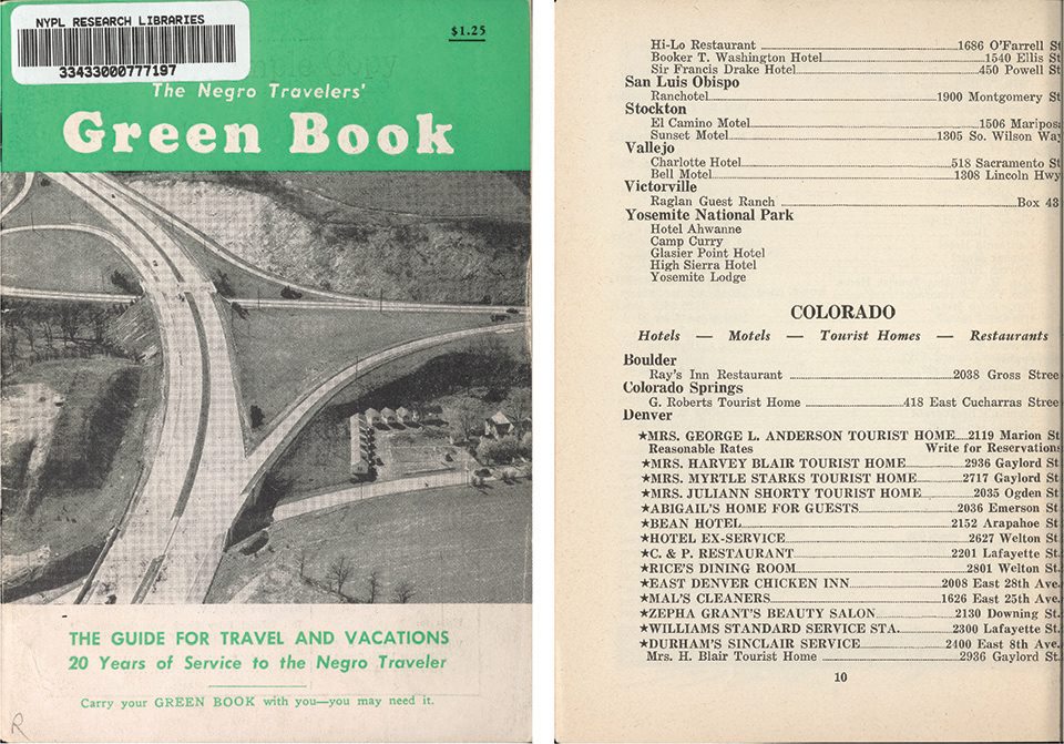 1957 edition of the Green Book for Negro Travelers