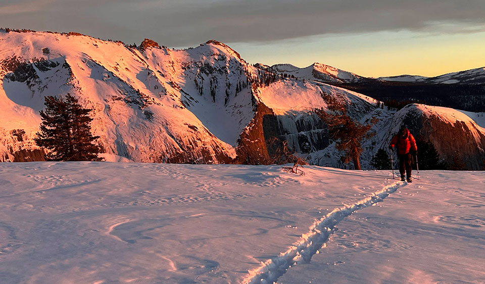 Sunset from Mt. Watkins on January 11, 2022.