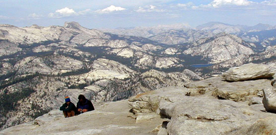 Clouds Rest and hikers