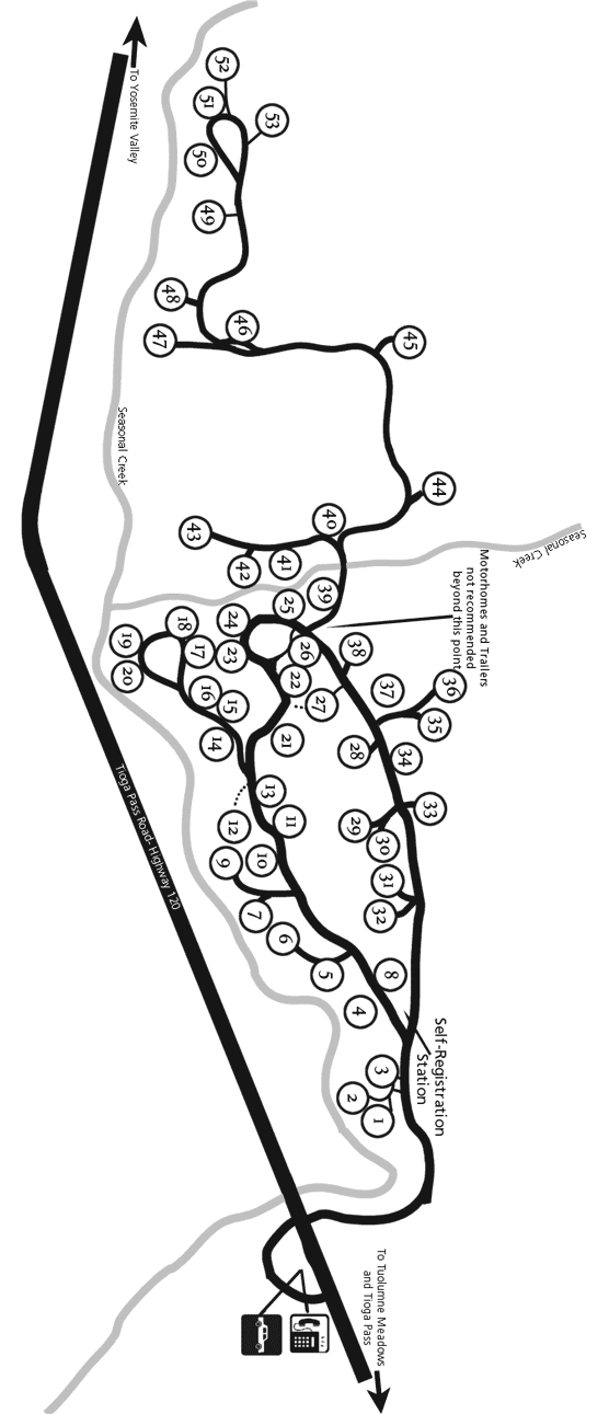 Map of Porcupine Flat Campground