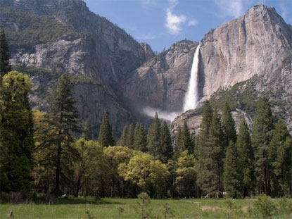 Yosemite Falls and Cook's Meadow