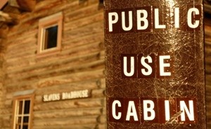 Public Use Cabin sign