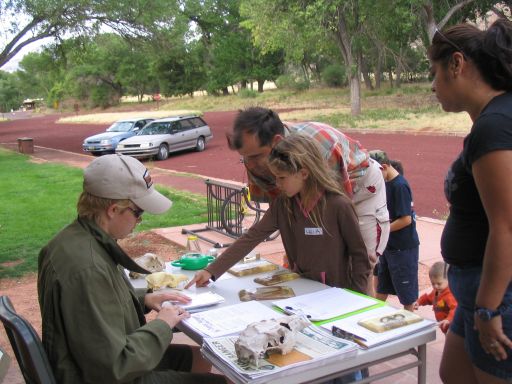Junior Ranger sign up at the Nature Center