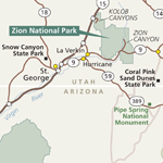 Zion Area Map