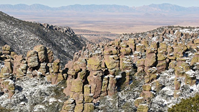 Narrow canyon of rock