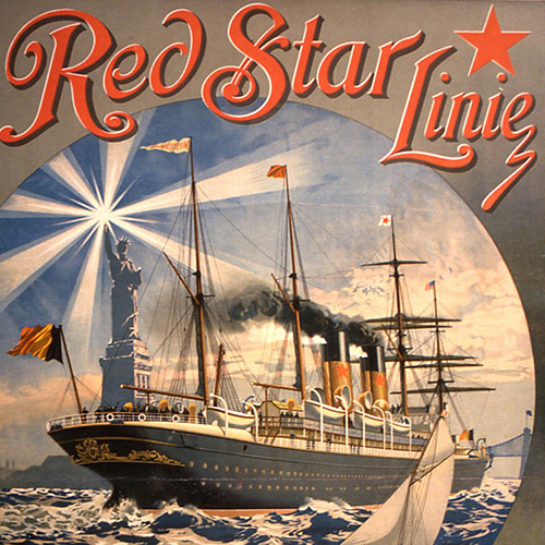 Red Star Line Poster