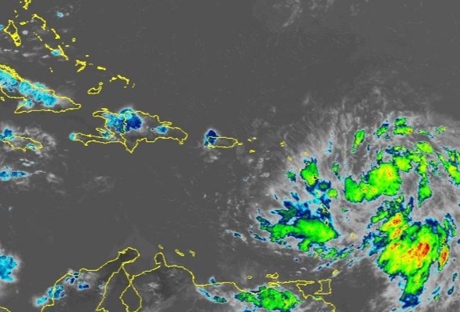 Satellite image of Tropical Storm Ernesto