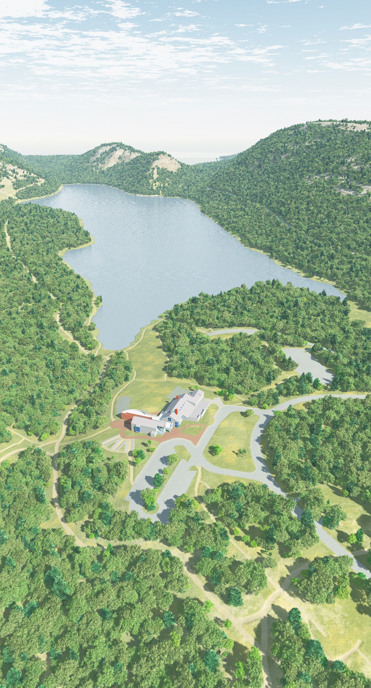 3D Map of Jordan Pond Area (without labels), 2013