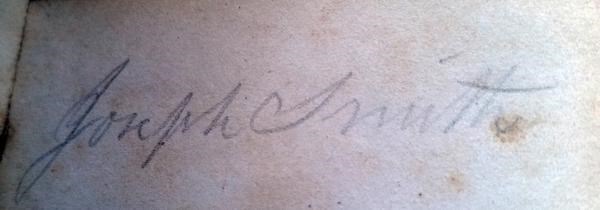 Joseph Smith's Signature