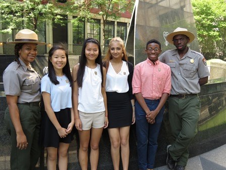 Interns at African Burial Ground
