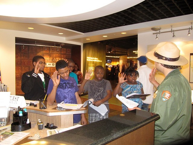 first group of five junior rangers