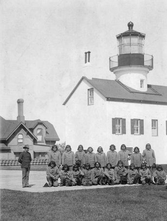 Hopi prisoners on Alcatraz, 1895