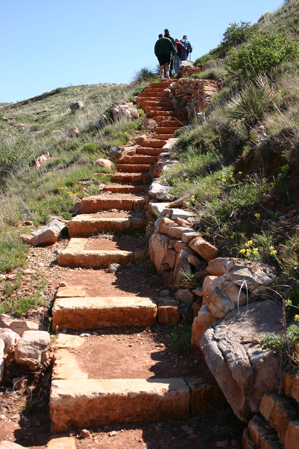 Hiking up to the Flint Quarries